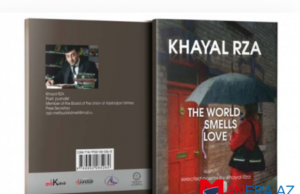 Xəyal Rzadan ingilis dilində şeirlər kitabı