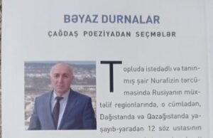 Şair Nurafizin tərcüməsində “Bəyaz durnalar”