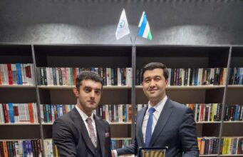 İntiqam Yaşar Özbəkistanın Gənclər və İdman nazirinin müavini Alişer Sadullayev ilə görüşüb