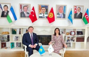 Günay Əfəndiyeva Qazaxıstanın Mədəniyyət və İdman naziri ilə görüşüb