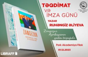 “Zəngəzur Azərbaycanın qədim torpağıdır” kitabı təqdim olunacaq