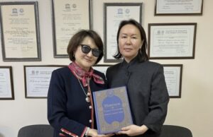 Türk Mədəniyyəti və İrsi Fondunun prezidenti YUNESKO üzrə Qırğız Respublikası Milli Komissiyasının baş katibi ilə görüşüb