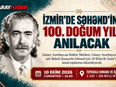 İZMİR’DE BULUD QARAÇORLU SƏHƏND ANMA TOPLANTISI