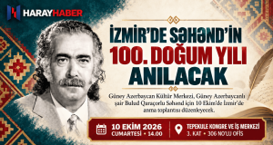 İZMİR’DE BULUD QARAÇORLU SƏHƏND ANMA TOPLANTISI